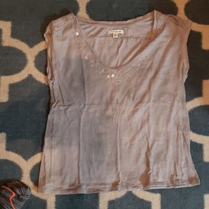 American Eagle grey shirt with a little bling!